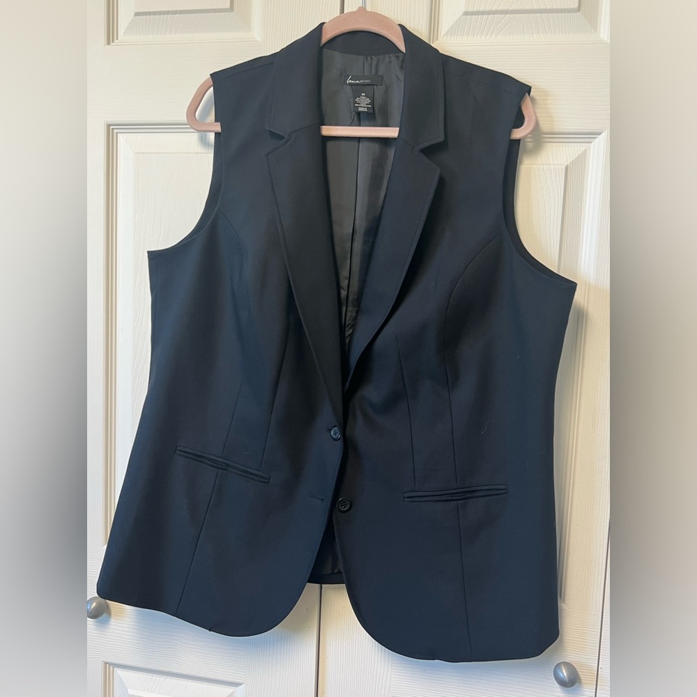 Lane Bryant Black Jacket Vest size 20